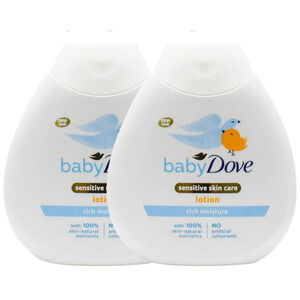 2-Pack Baby Dove Sensitive Skin Care Hypoallergenic Lotion Rich Moisture 6.5oz